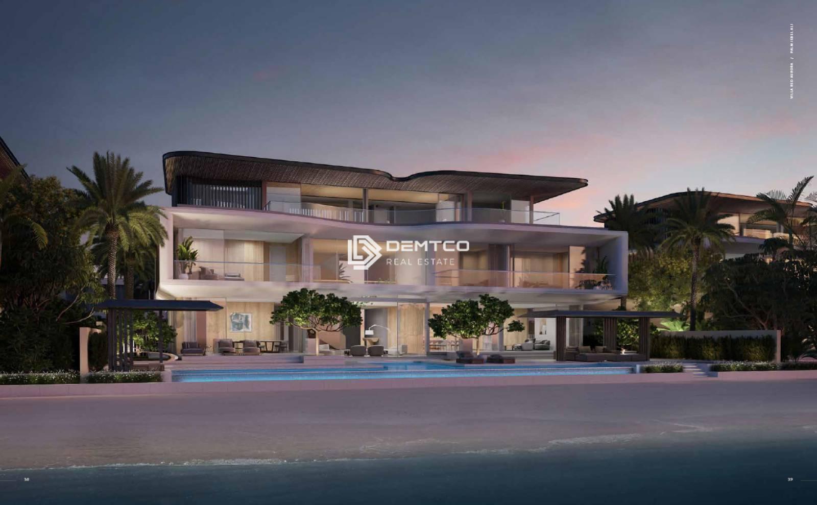 7 bed Red Aurora  villa in palm jabal ali at jabal ali